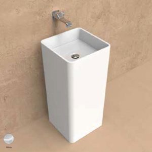 Monowash Wall column-basin 40 cm White