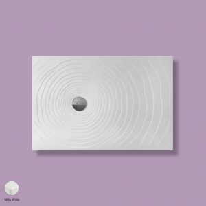 Water Drop Laid on or built-in reversible shower tray 120x80 cm Milky White