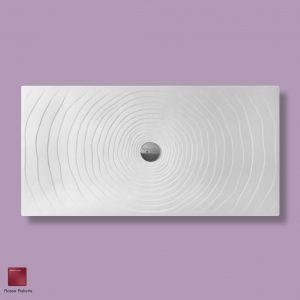 Water Drop Laid on or built-in in the floor shower tray 160x80 cm Rosso Rubens