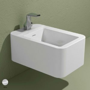 Nile Wall hung single-hole bidet White