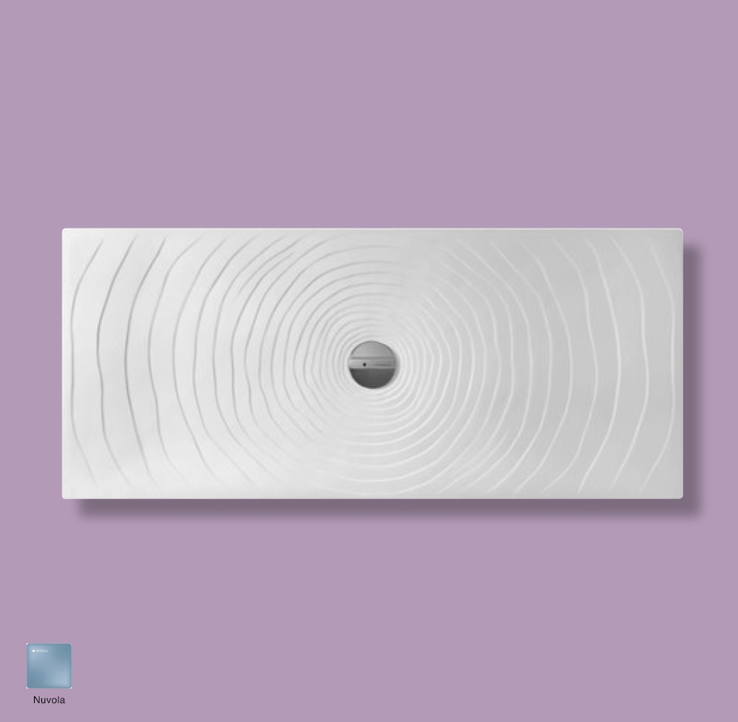 Water Drop Laid on or built-in in the floor shower tray 160x70 cm Nuvola