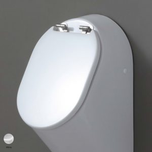 Key Wood/polyester cover suitable for urinal White
