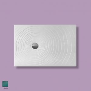 Water Drop Laid on or built-in reversible shower tray 120x80 cm Petrolio