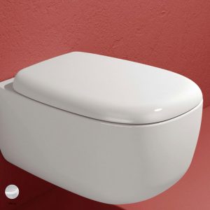 Bonola Soft-closing thermosetting wrapping seat and cover White