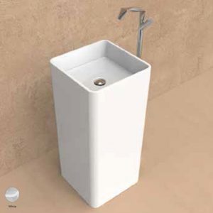 Monowash Standing column-basin 40 cm White