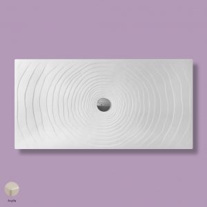 Water Drop Laid on or built-in in the floor shower tray 160x80 cm Argilla