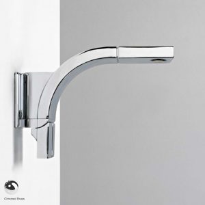 Si Down Wall-mounted dual controls basin mixer, stop and go drain included Chrome