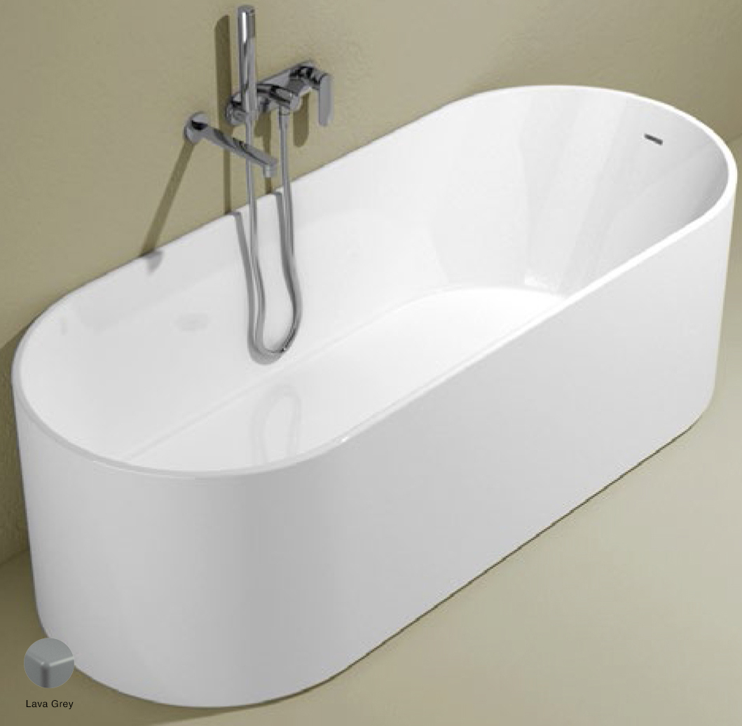 Oval Bath-tub 170 cm in Pietraluce Lava Grey
