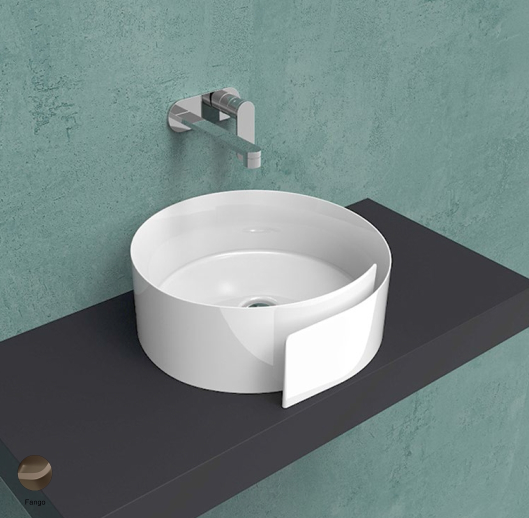 Roll Countertop basin 44 cm without overflow, without tap ledge Fango