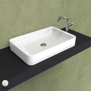 Nile Countertop basin cm 62 Milky White