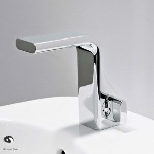 Noke Single lever basin mixer, drain included Glossy Chrome