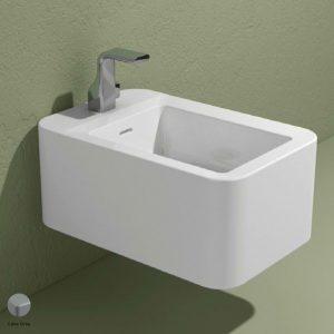 Nile Wall hung single-hole bidet Lava Grey