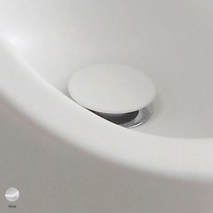 Stop and Go drain suitable for basin and bidet White