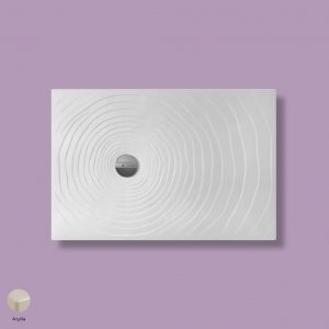 Water Drop Laid on or built-in reversible shower tray 120x80 cm Argilla