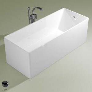 Wash Bath-tub 170 cm in Pietraluce Black