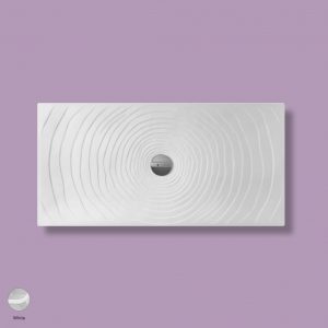 Water Drop Laid on or built-in in the floor shower tray 140x70 cm White