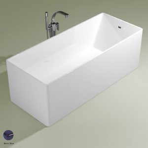 Wash Bath-tub 170 cm in Pietraluce Marine Blue