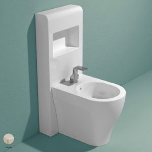 App Bidet panel with shelf Argilla