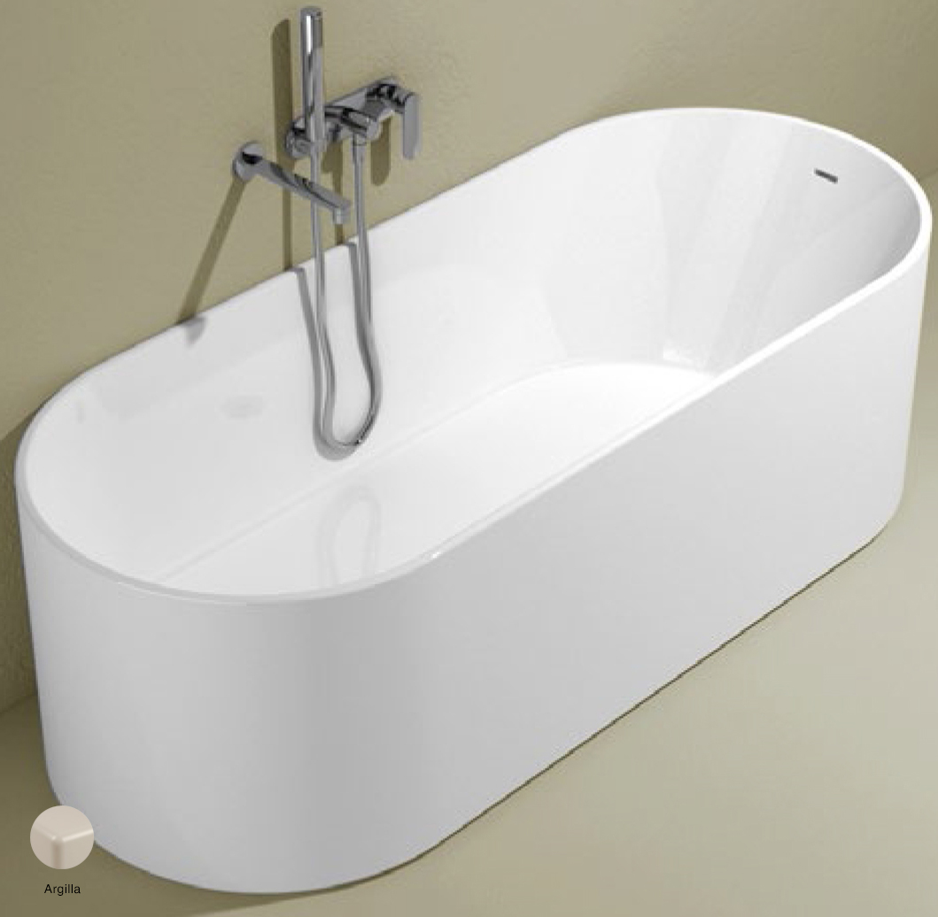 Oval Bath-tub 170 cm in Pietraluce Argilla