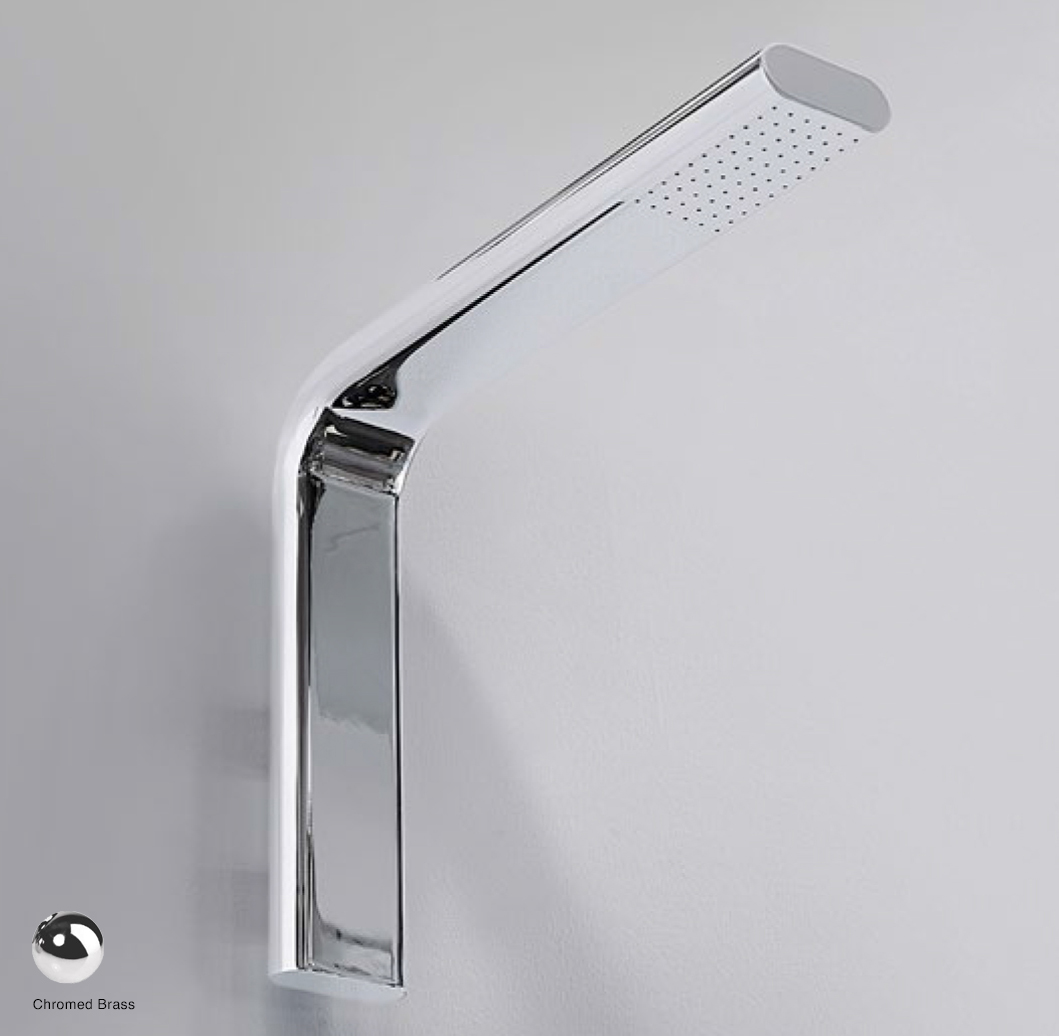 Noke Wall-mounted overhead shower Glossy Chrome