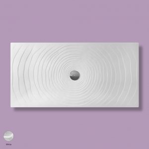 Water Drop Laid on or built-in in the floor shower tray 160x80 cm White