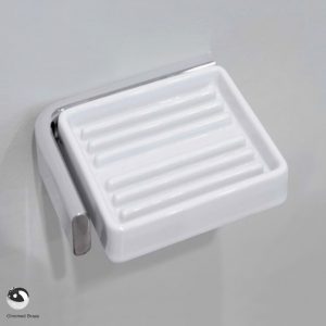 Noke Ceramic Soap Holder Chrome