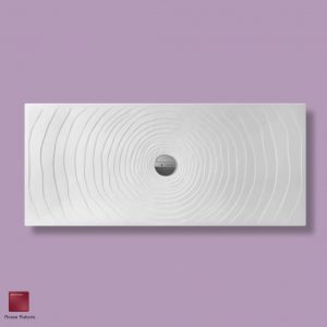 Water Drop Laid on or built-in in the floor shower tray 160x70 cm Rosso rubens