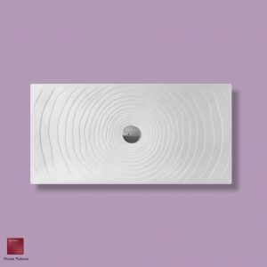 Water Drop Laid on or built-in in the floor shower tray 140x70 cm Rosso Rubens
