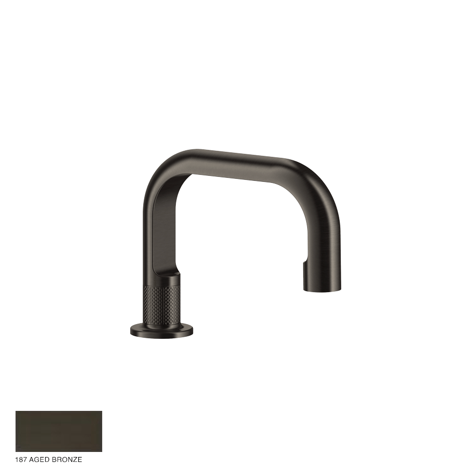 Inciso- Counter spout 145mm, seperate control 187 Aged Bronze