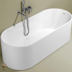 Oval Bath-tub 170 cm in Pietraluce Sand