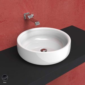 Bonola Basin 50 cm - countertop or suitable for pedestal Black
