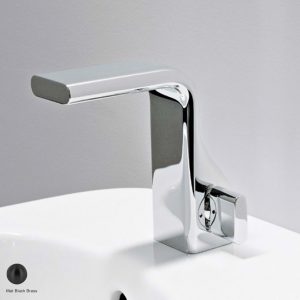 Noke Single lever basin mixer, drain included Mat Black