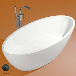 App Bath-tub in Pietraluce 165cm Carbone Matte