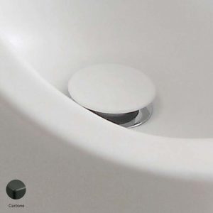 Stop and Go drain suitable for basin and bidet Carbone