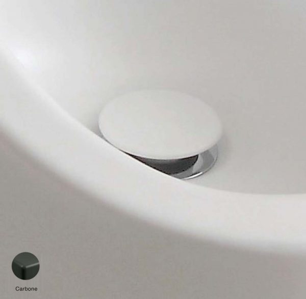 Stop and Go drain suitable for basin and bidet Carbone