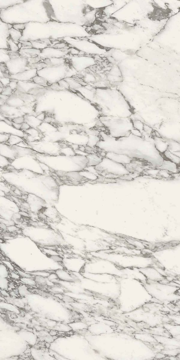 Stones and More Arabescato White Glossy 6mm 120 x 240