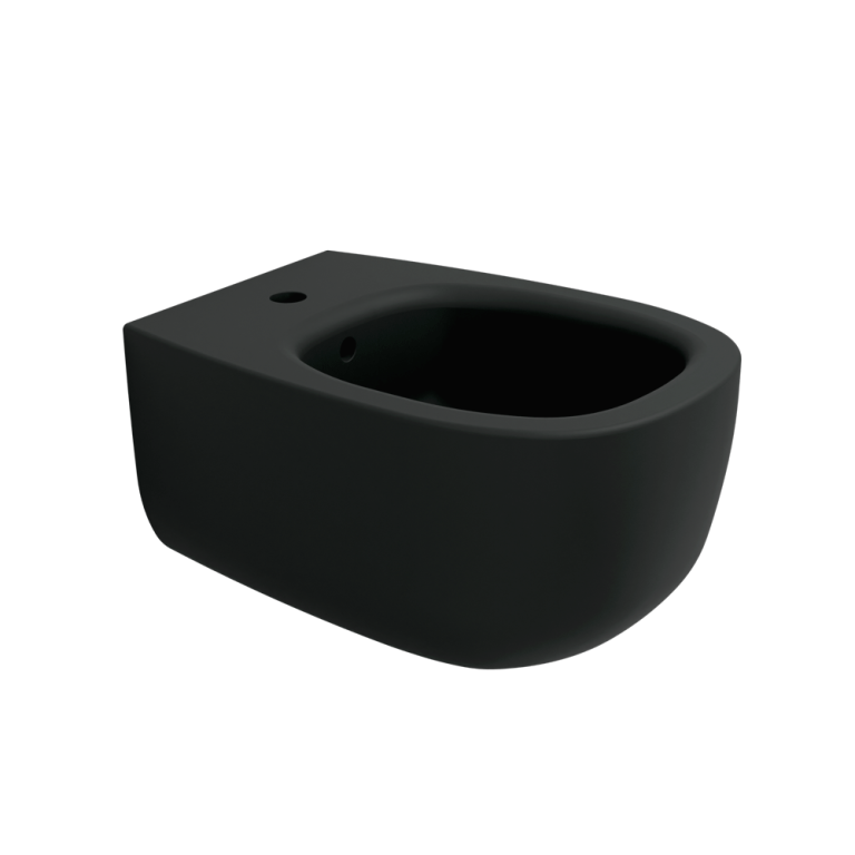 Bonola wall hung single hole bidet Carbone