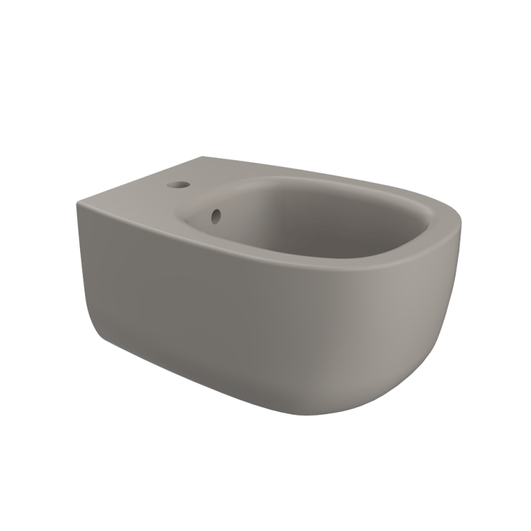 Bonola wall hung single hole bidet Cenere