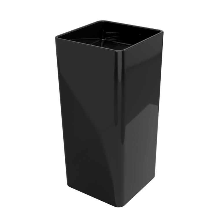 Monowash Standing column-basin 40 x 40 x H 85 cm Black Glossy