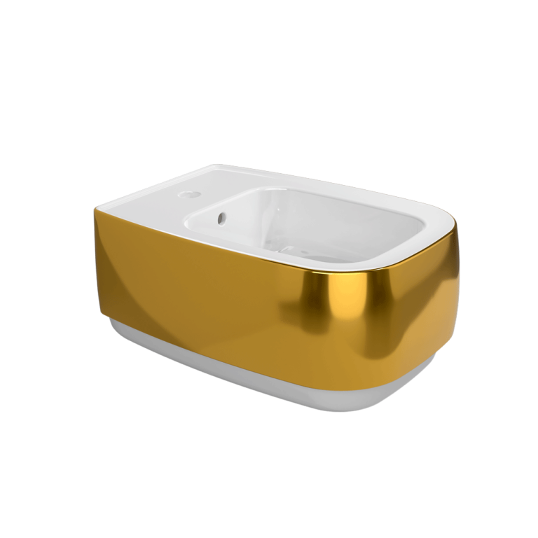 Flag wall hung single-hole bidet Metal Oro