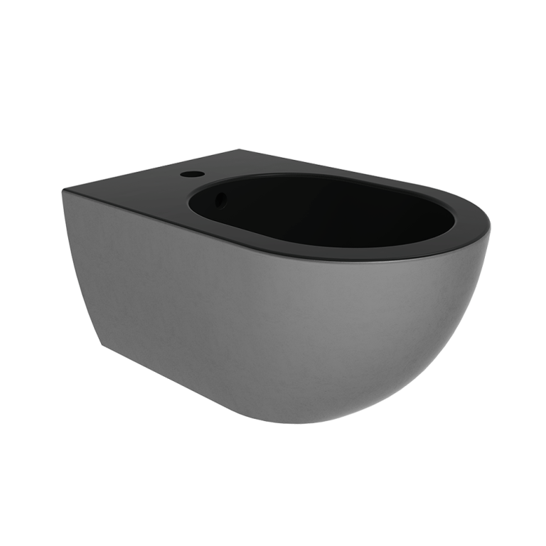 App wall hung bidet Silver Black