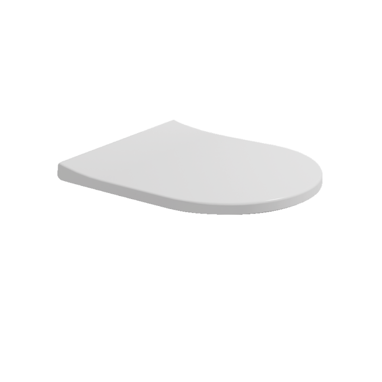 Soft-closing thermosetting seat & cover White Glossy
