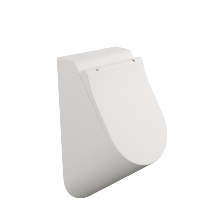 Soft-closing cover suitable for urinal Milky White