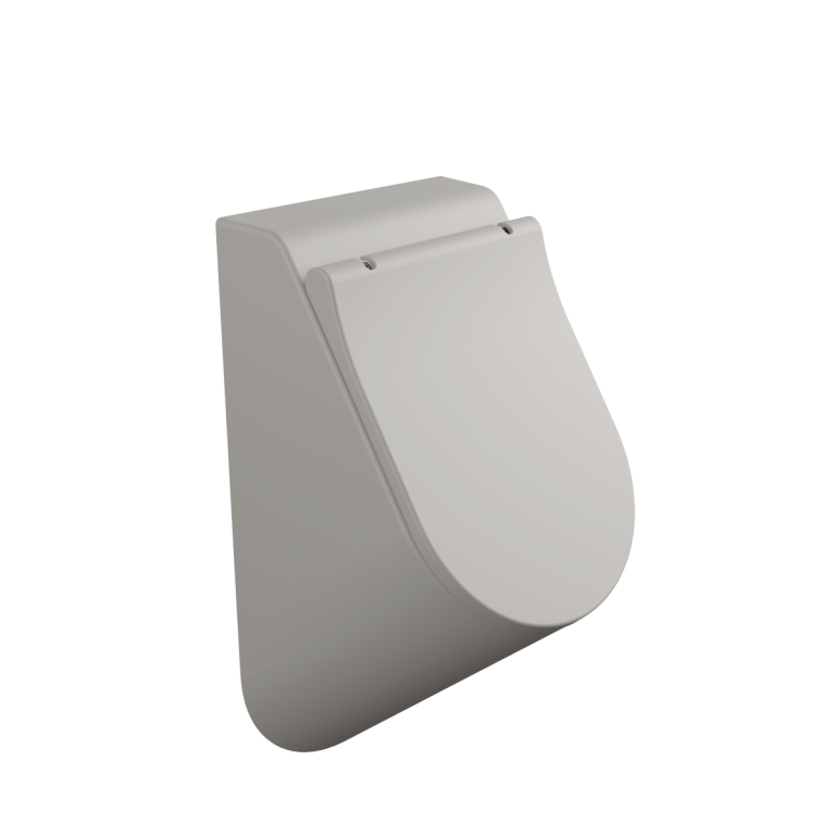 Soft-closing cover suitable for urinal Cenere