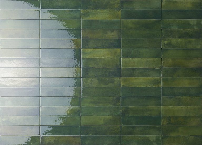 Mojave Green Brick Glossy 9.5mm 6 x 25 cm