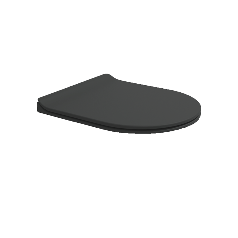Slim Soft-closing thermosetting seat & cover Carbone