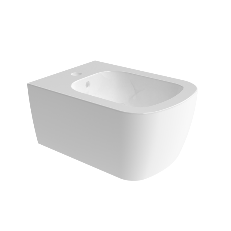 Play wall hung single-hole bidet White Glossy
