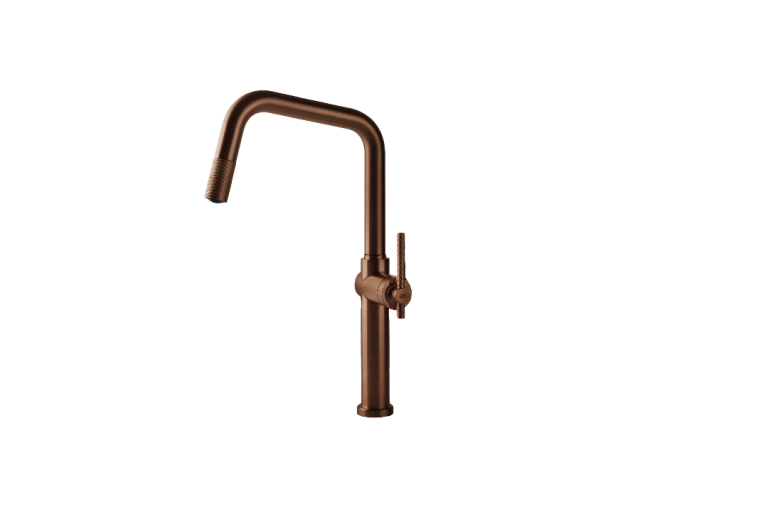 Habito Kitchen tap with extractable handshower 708 Copper Brushed