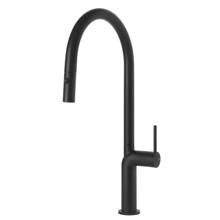 Stelo Kitchen tap with extractable handshower 299 Matte Black