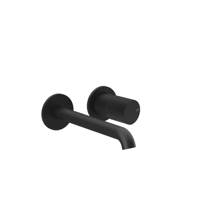 Habito Rigato Wall-mounted basin mixer 299 Matte Black